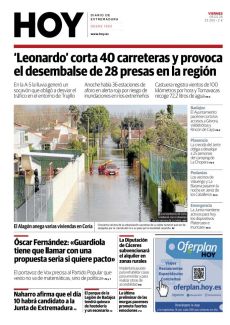 EL ALAGÓN ANEGA VARIAS VIVIENDAS EN CORIA