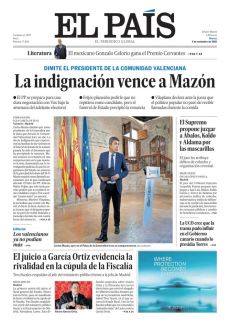 LA INDIGNACIÓN VENCE A MAZÓN