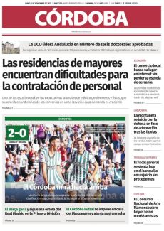 EL CÓRDOBA MIRA HACIA ARRIBA