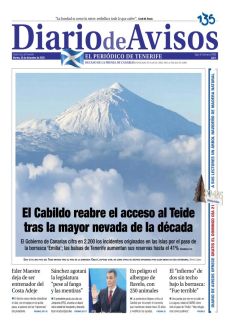 EL CABILDO REABRE EL ACCESO AL TEIDE TRAS LA MAYOR NEVADA DE LA DÉCADA