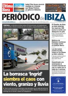 LA BORRASCA ‘INGRID’ SIEMBRA EL CAOS CON VIENTO, GRANIZO Y LLUVIA